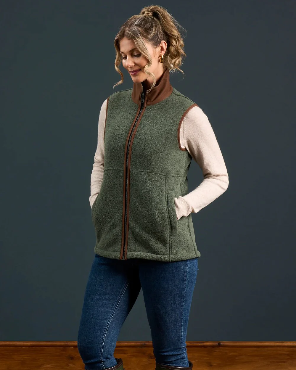 Alan Paine Aylsham Ladies Fleece Gilet - Image 46
