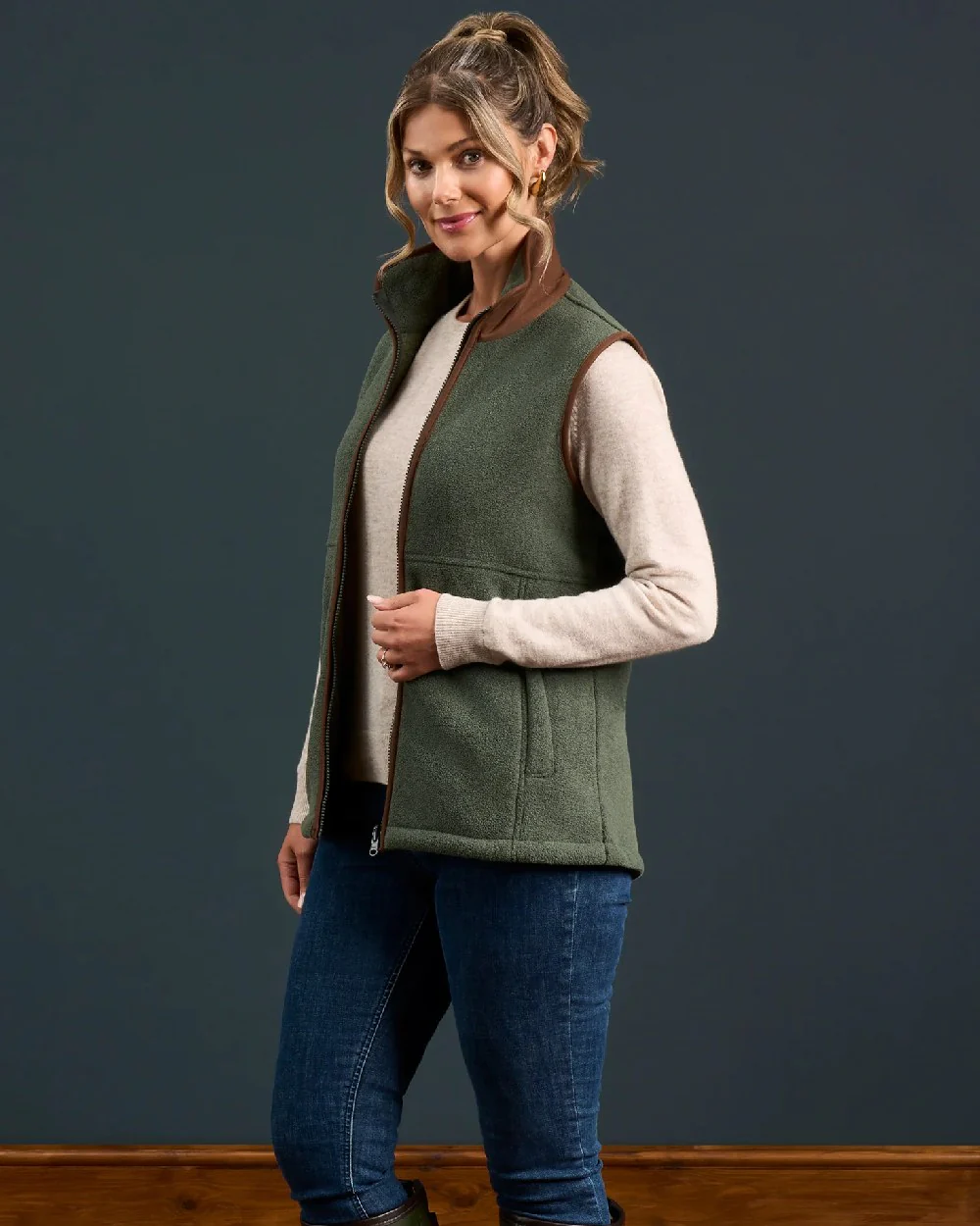 Alan Paine Aylsham Ladies Fleece Gilet - Image 49