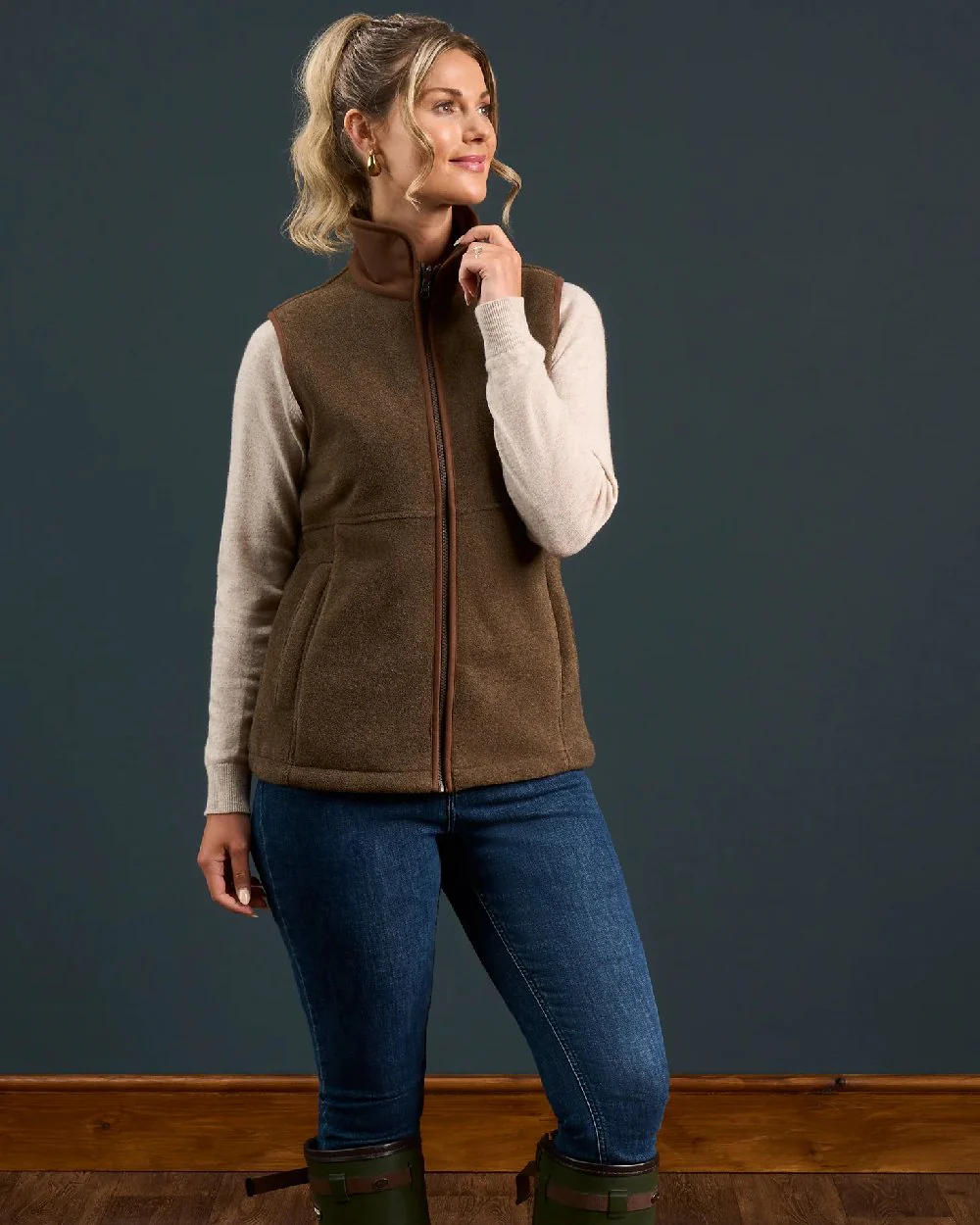 Alan Paine Aylsham Ladies Fleece Gilet - Image 54