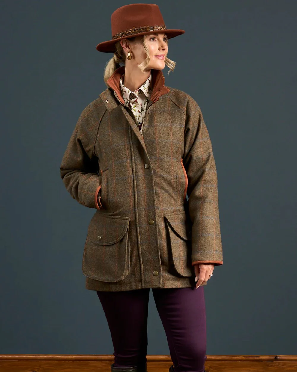 Alan Paine Combrook Ladies Tweed Coat - Image 12