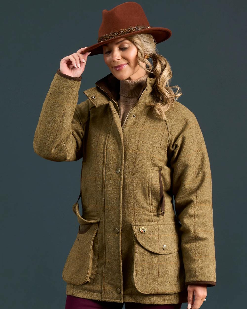 Alan Paine Combrook Ladies Tweed Coat - Image 4