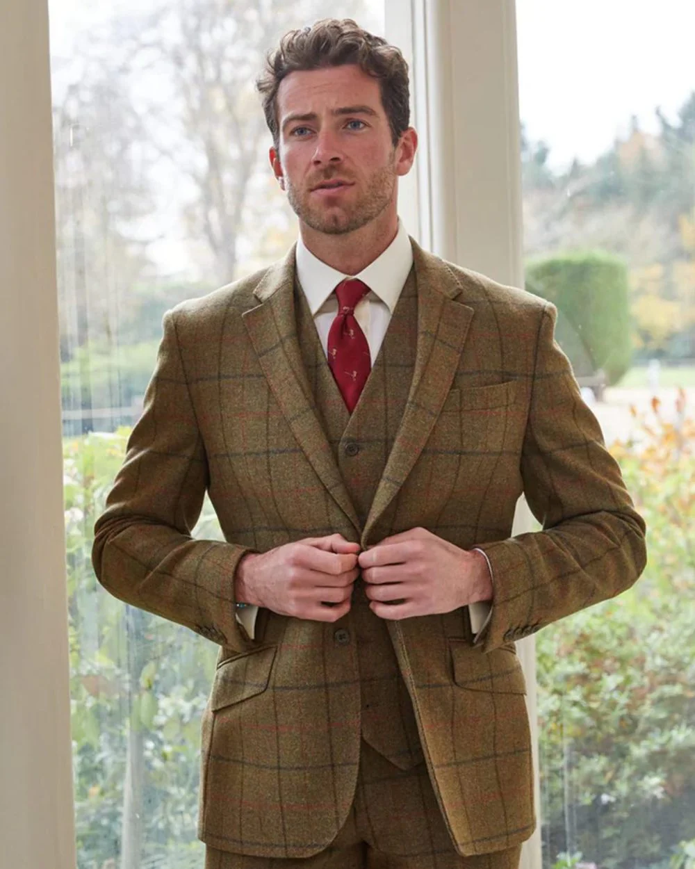 Alan Paine Combrook Mens Tweed Sports Blazer - Image 10
