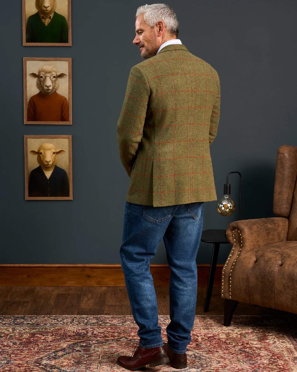 Alan Paine Combrook Mens Tweed Sports Blazer - Image 14