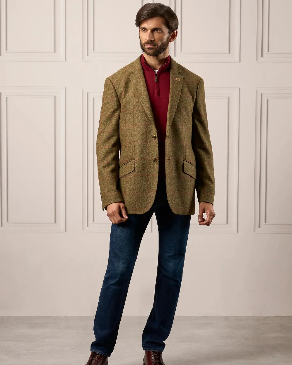 Alan Paine Combrook Mens Tweed Sports Blazer - Image 16