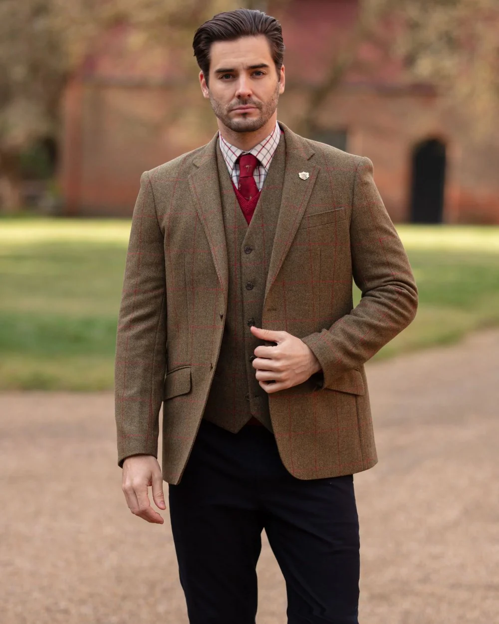 Alan Paine Combrook Mens Tweed Sports Blazer - Image 4