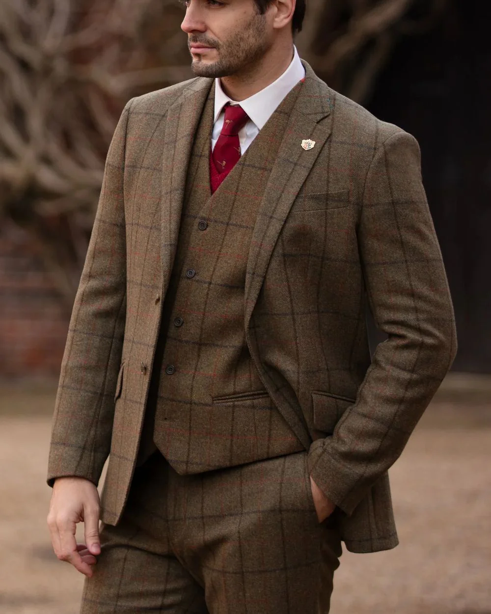 Alan Paine Combrook Mens Tweed Sports Blazer - Image 7