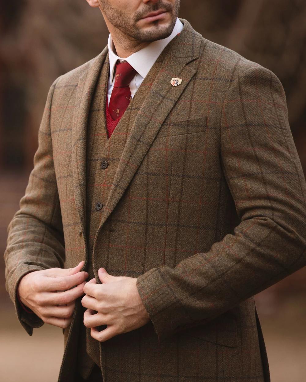 Alan Paine Combrook Mens Tweed Sports Blazer - Image 9