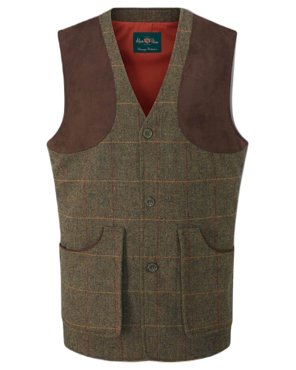 Alan Paine Combrook Tweed Shooting Waistcoat - Image 10