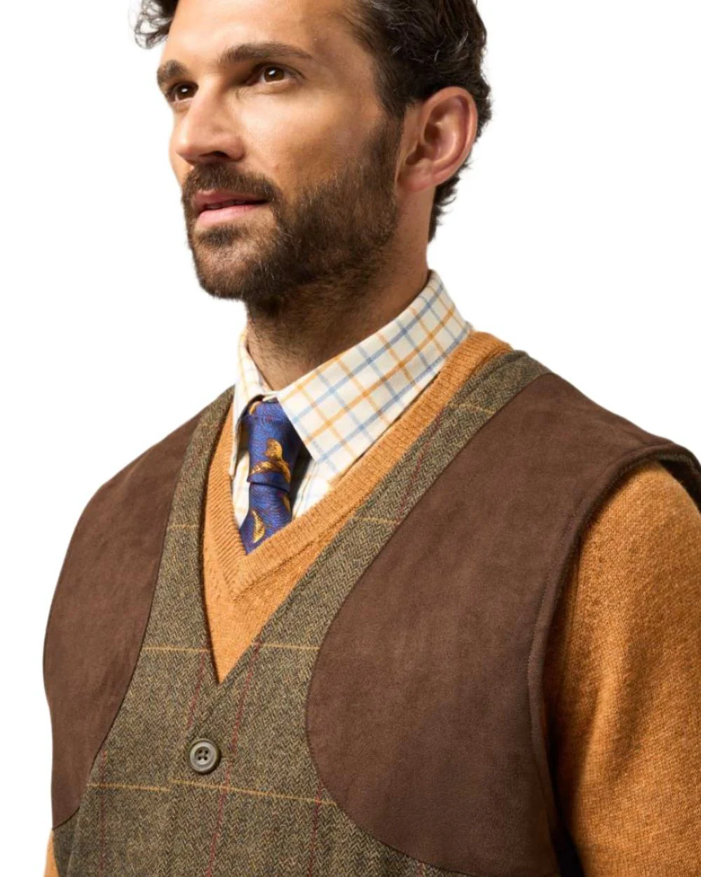 Alan Paine Combrook Tweed Shooting Waistcoat - Image 15