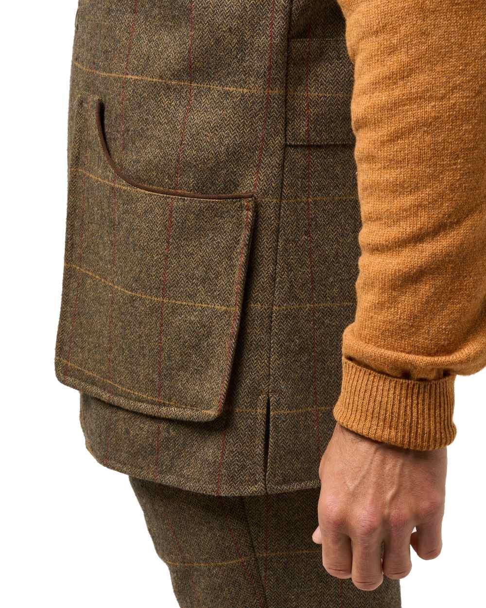 Alan Paine Combrook Tweed Shooting Waistcoat - Image 16