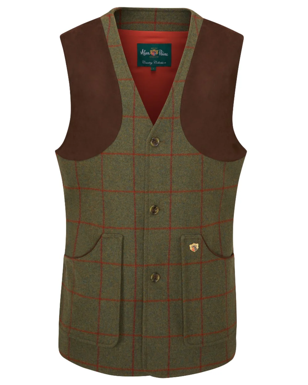 Alan Paine Combrook Tweed Shooting Waistcoat - Image 18