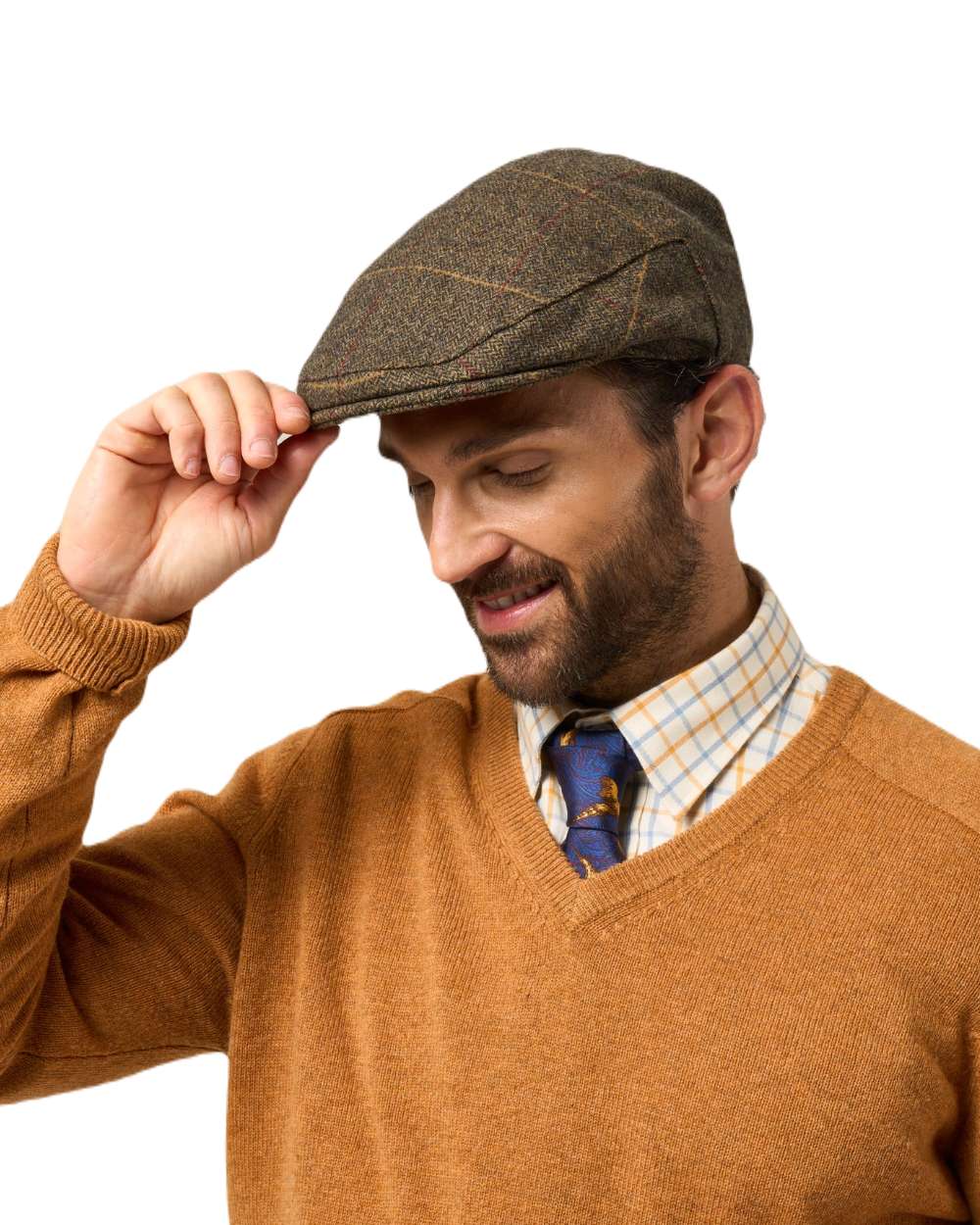 Alan Paine Combrook Tweed Cap - Image 4