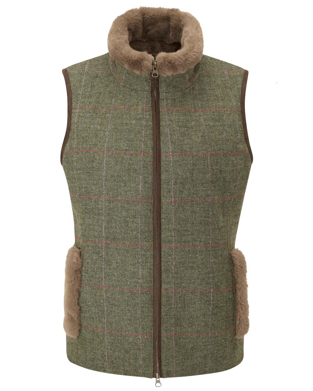 Alan Paine Combrook Tweed Ladies Gilet - Image 3