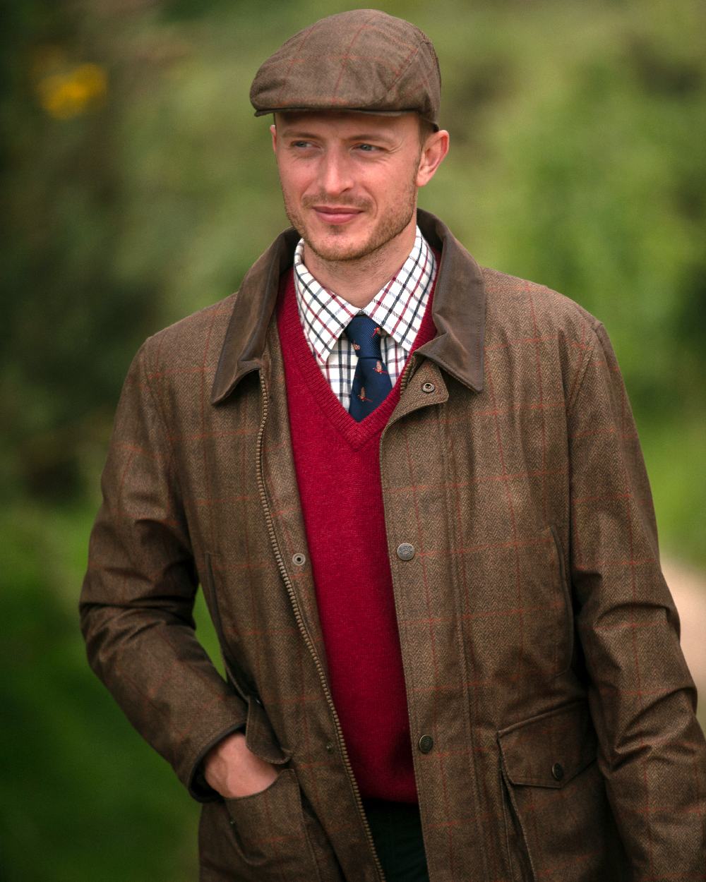 Alan Paine Didsmere Mens Technical Tweed Coat - Image 7