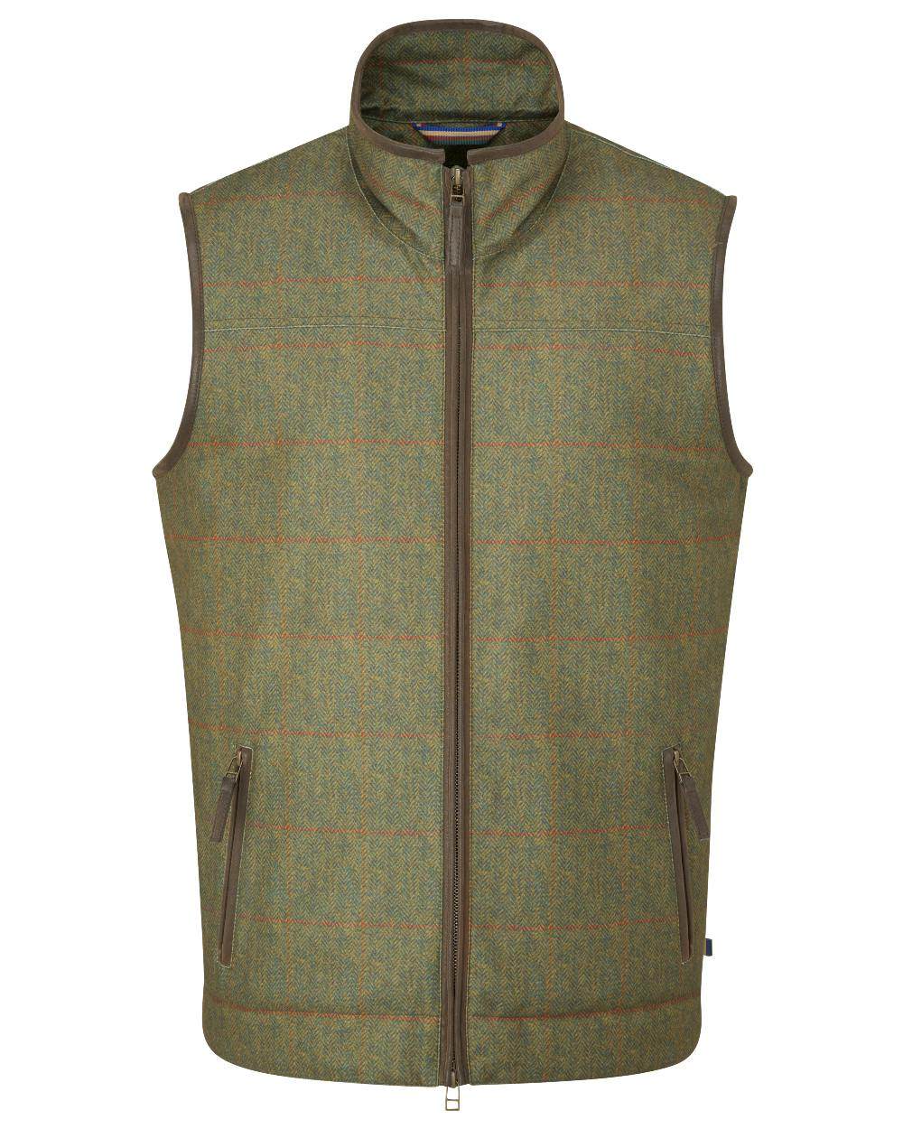 Alan Paine Didsmere Mens Technical Tweed Gilet - Image 3