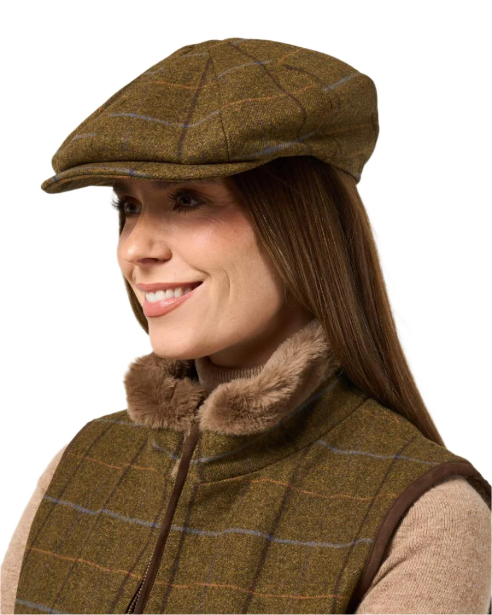 Alan Paine Ladies Combrook Tweed Cap - Image 2