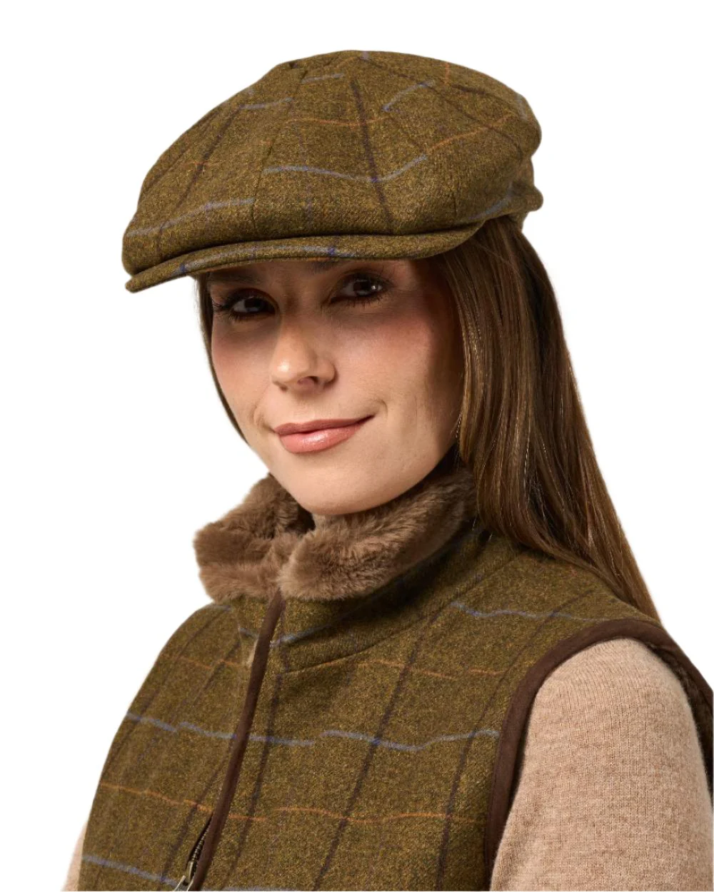 Alan Paine Ladies Combrook Tweed Cap - Image 4