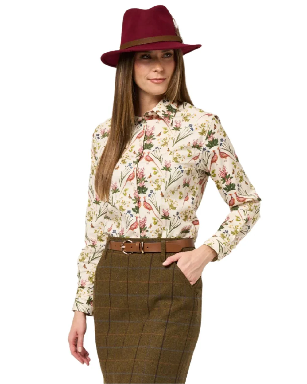 Alan Paine Ladies Lawen Printed Shirt - Image 17