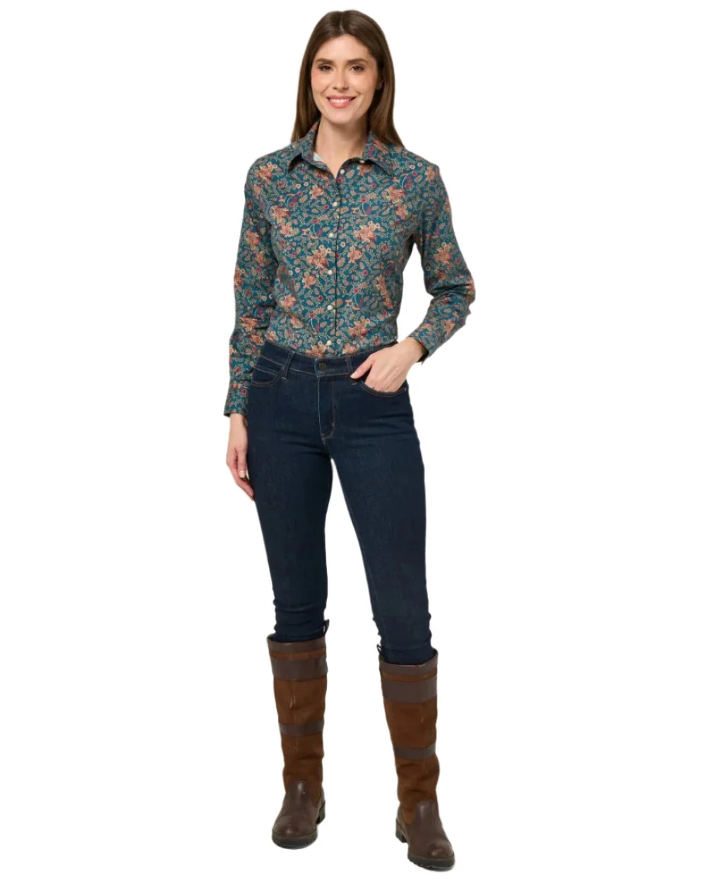 Alan Paine Ladies Lawen Printed Shirt - Image 7
