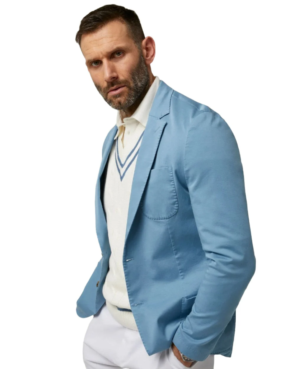 Alan Paine Mens Heymouth Cotton Blazer - Image 5