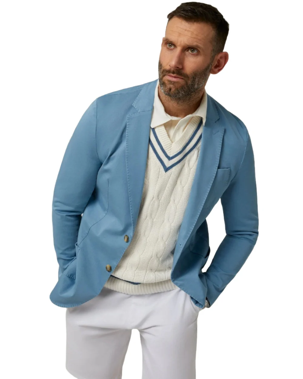 Alan Paine Mens Heymouth Cotton Blazer - Image 6