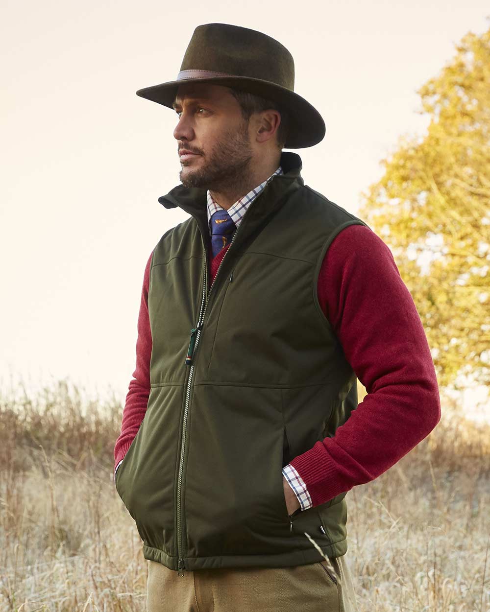 Alan Paine Mossley Mens Windstopper Gilet - Image 2