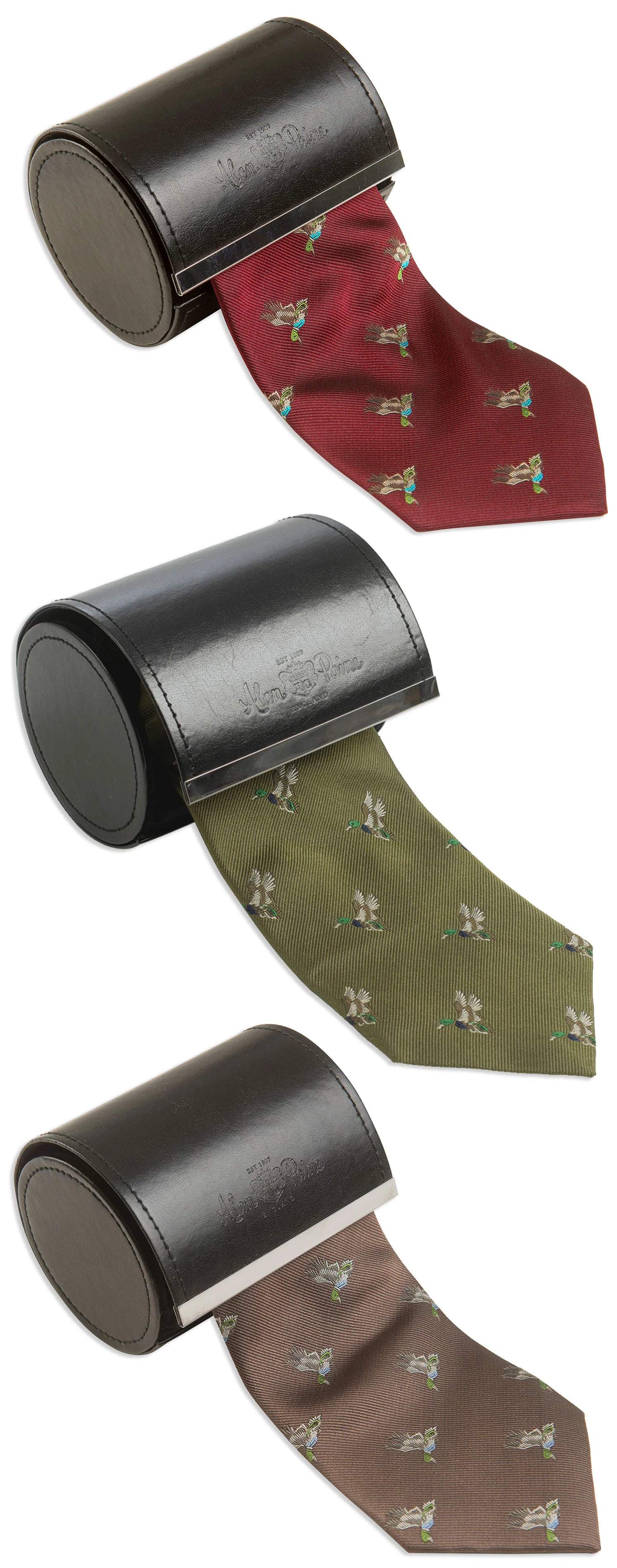 Alan Paine Ripon Silk Tie | Ducks - Image 4