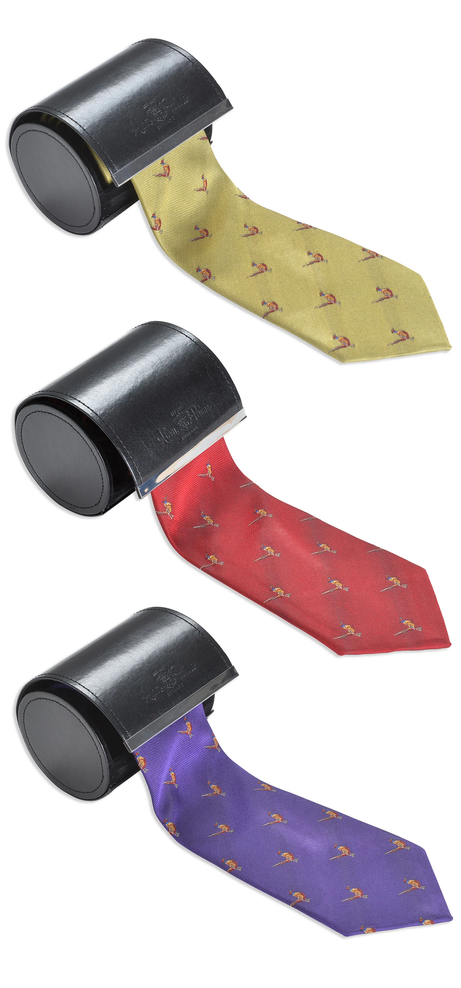 Alan Paine Ripon Silk Tie | Pheasants - Image 2