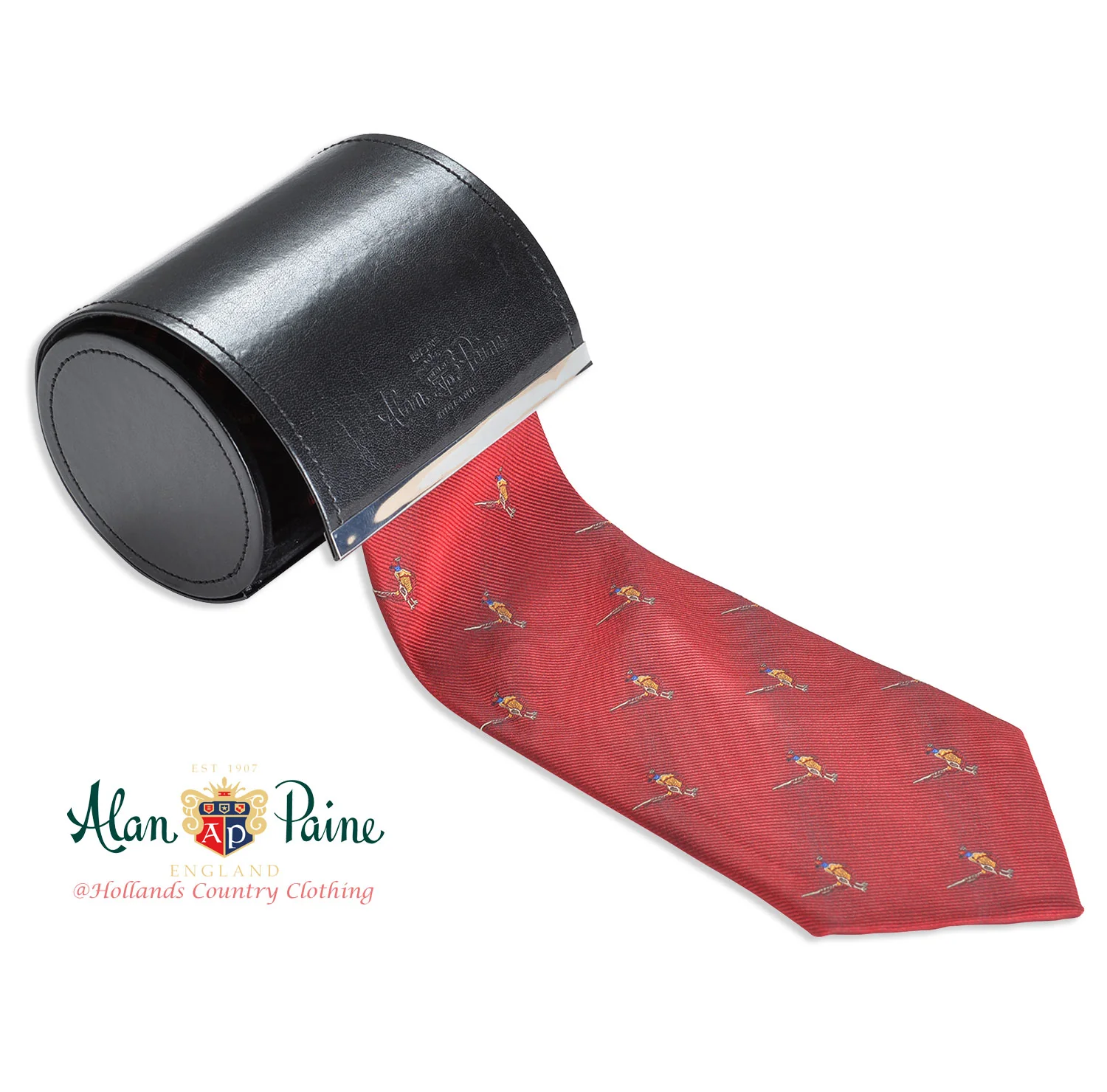 Alan Paine Ripon Silk Tie | Pheasants - Image 4