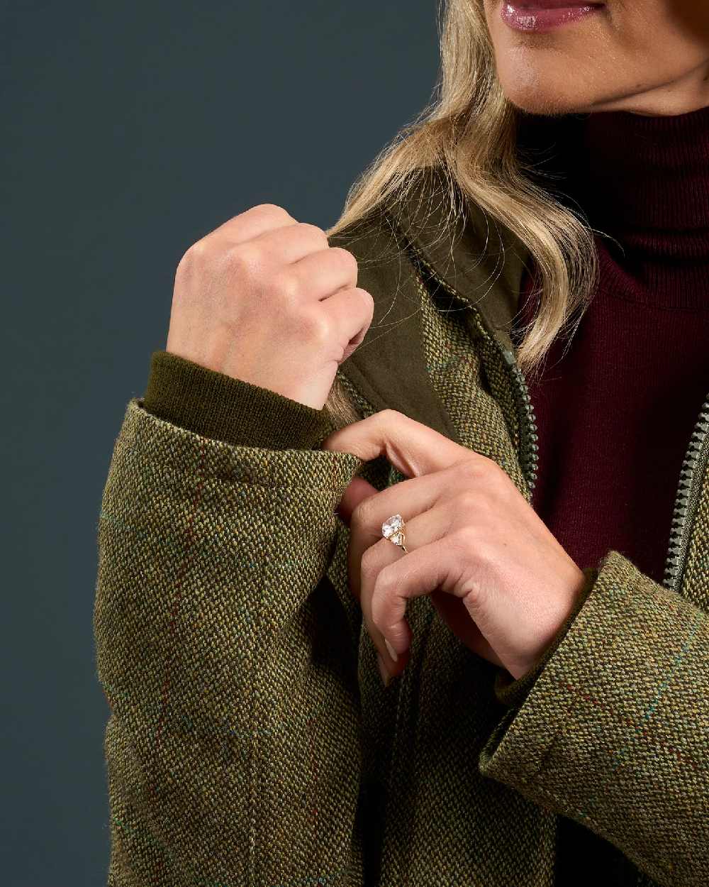 Alan Paine Rutland Ladies Waterproof Tweed Jacket - Image 12