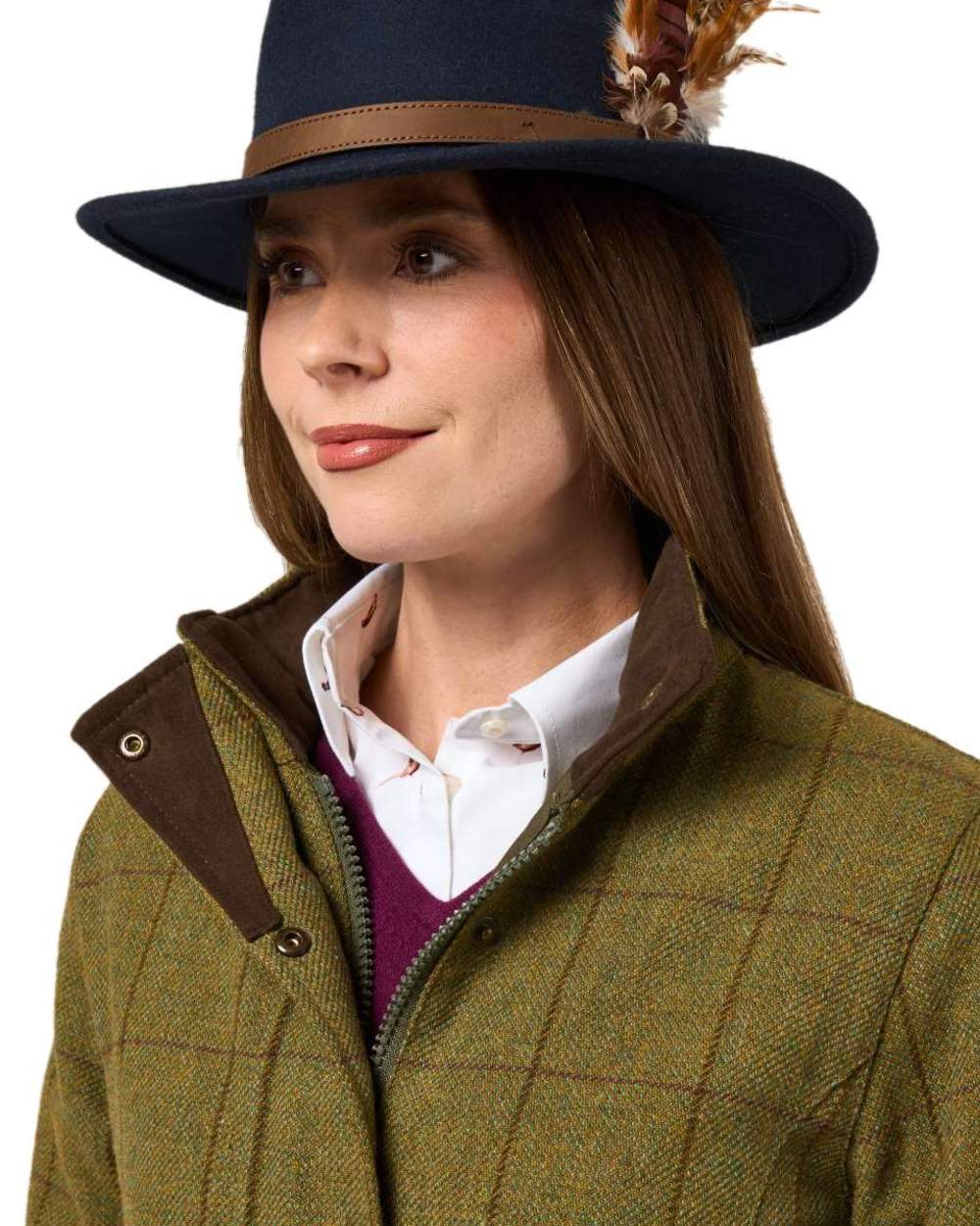 Alan Paine Rutland Ladies Waterproof Tweed Jacket - Image 6
