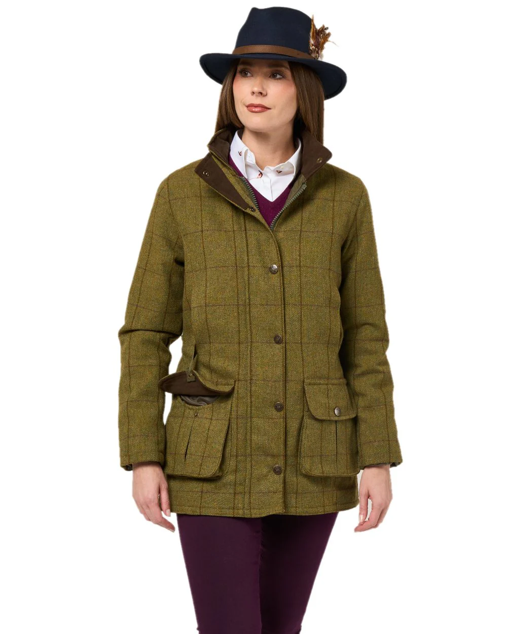 Alan Paine Rutland Ladies Waterproof Tweed Jacket - Image 7
