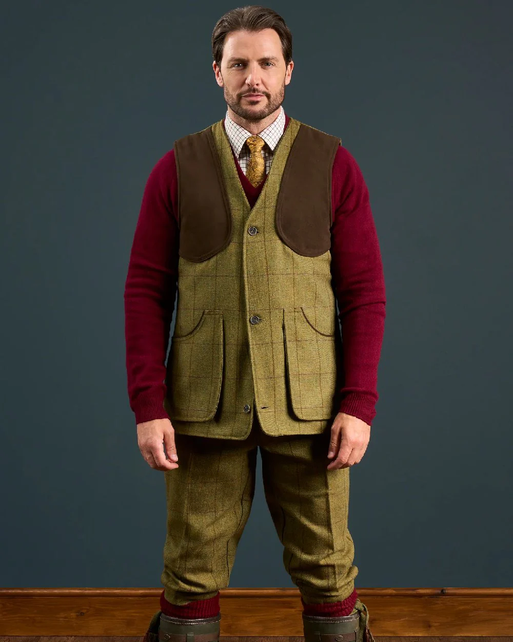 Alan Paine Rutland Tweed Shooting Waistcoat - Image 11