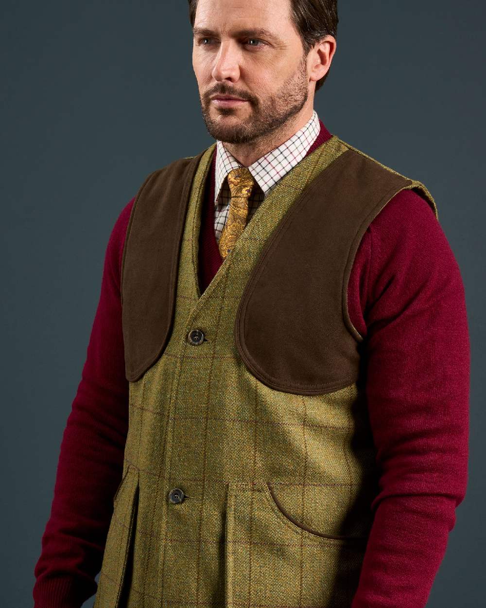Alan Paine Rutland Tweed Shooting Waistcoat - Image 12
