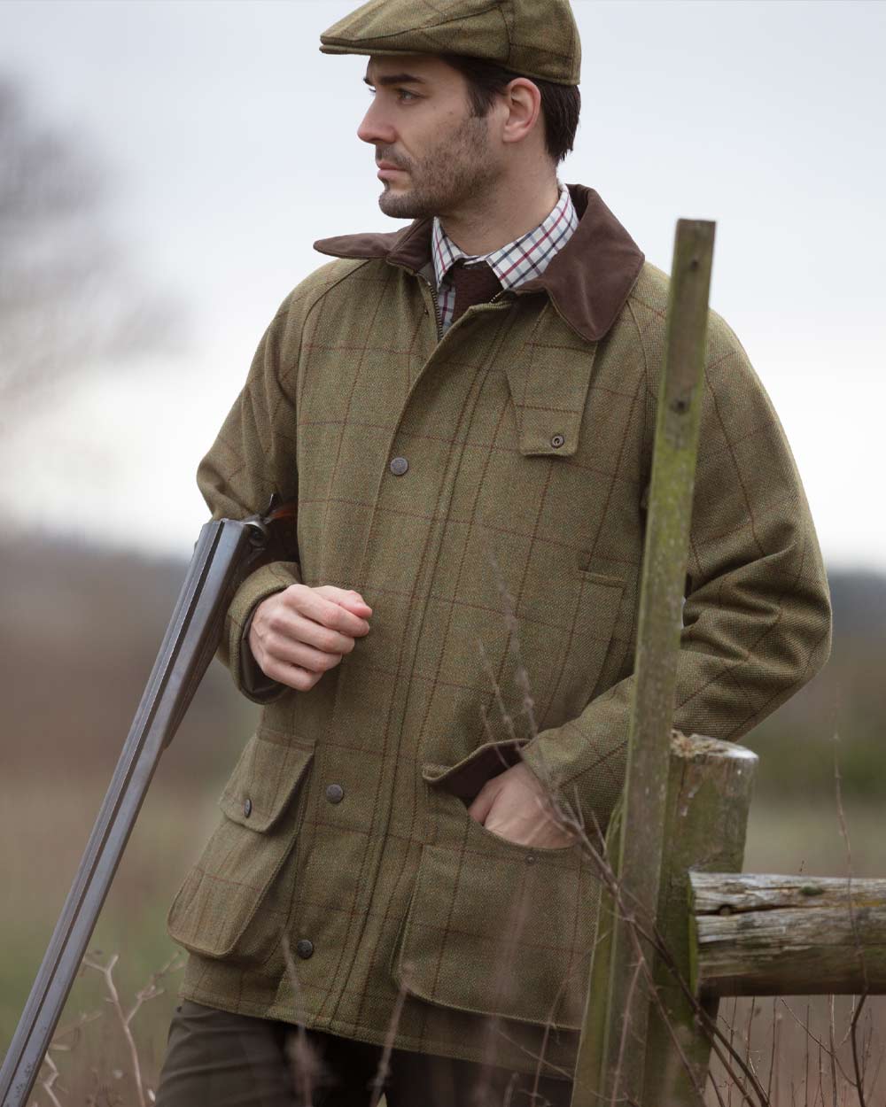 Alan Paine Rutland Waterproof Tweed Shooting Coat - Image 10