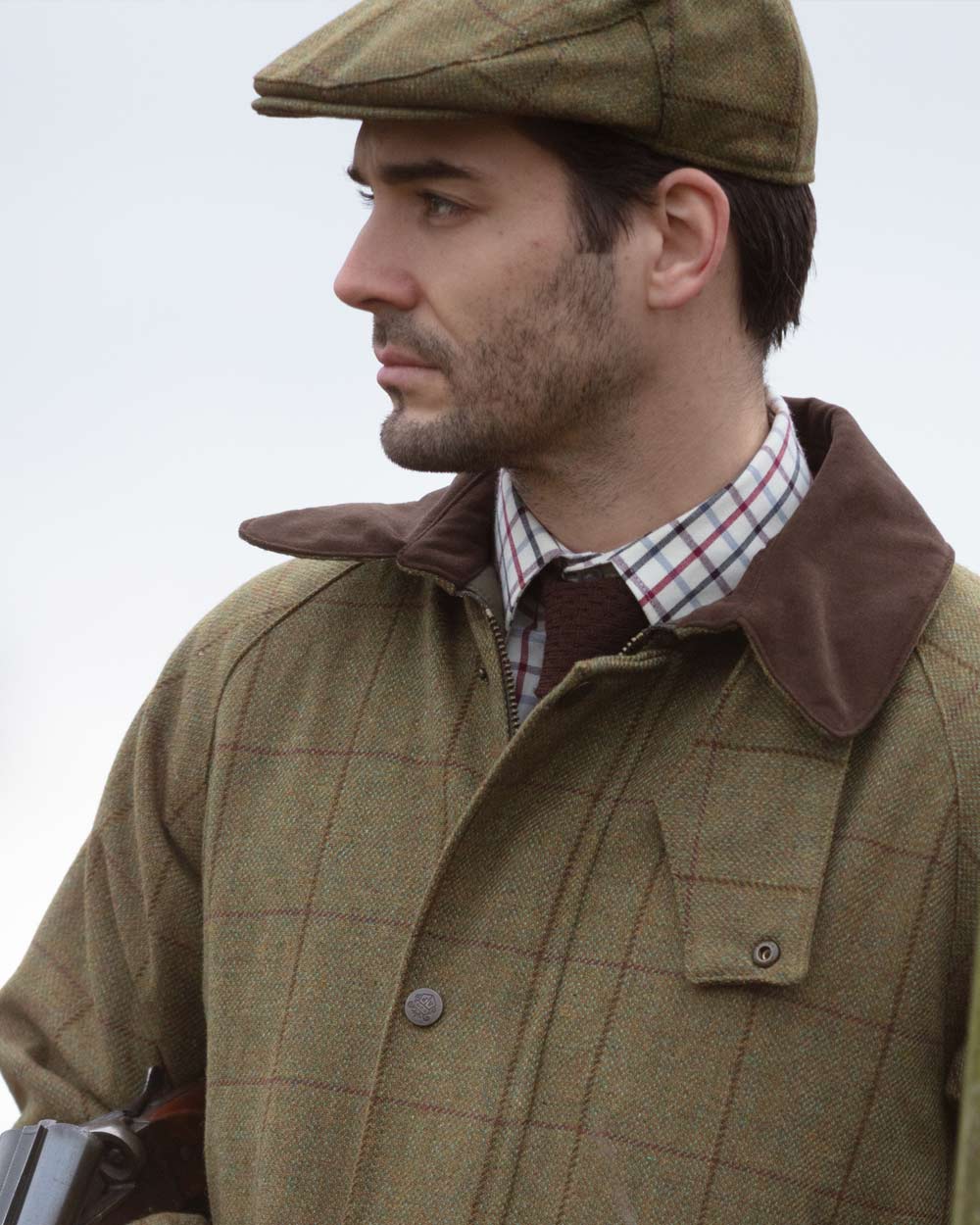 Alan Paine Rutland Waterproof Tweed Shooting Coat - Image 12