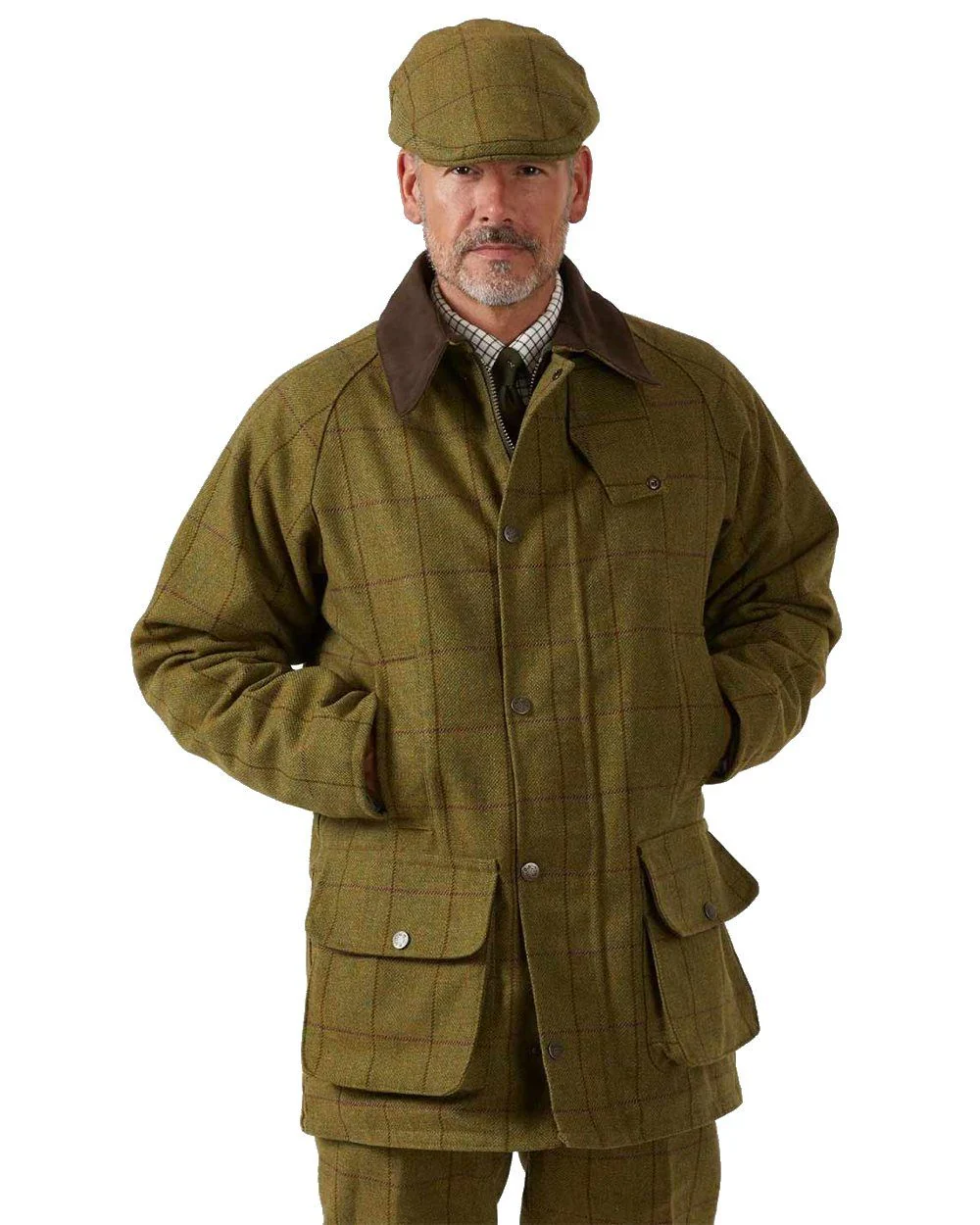 Alan Paine Rutland Waterproof Tweed Shooting Coat - Image 13