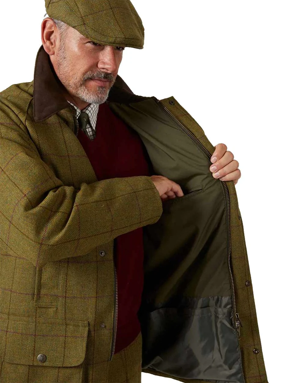 Alan Paine Rutland Waterproof Tweed Shooting Coat - Image 20