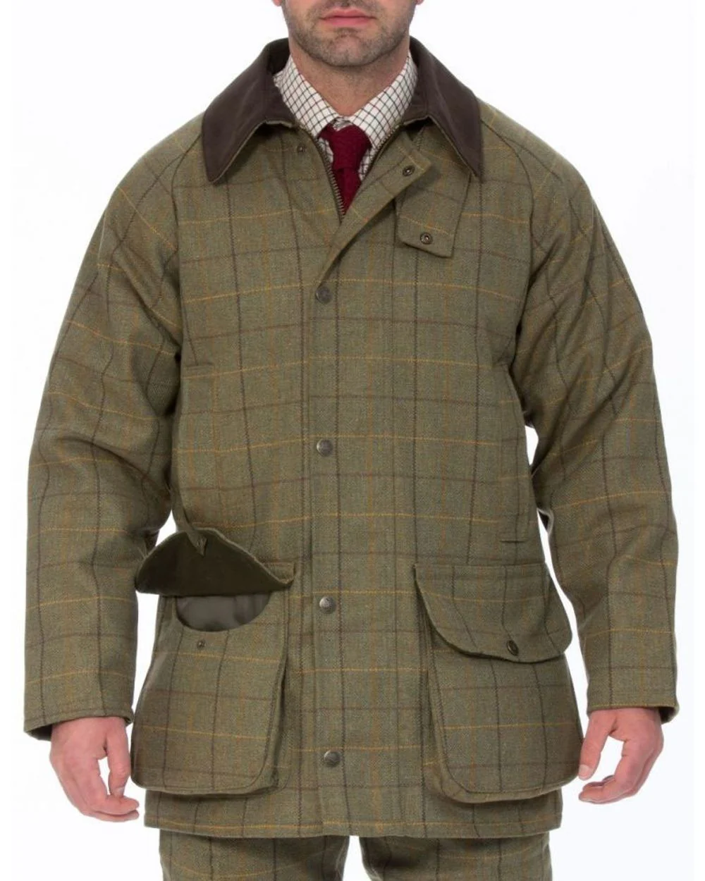 Alan Paine Rutland Waterproof Tweed Shooting Coat - Image 4