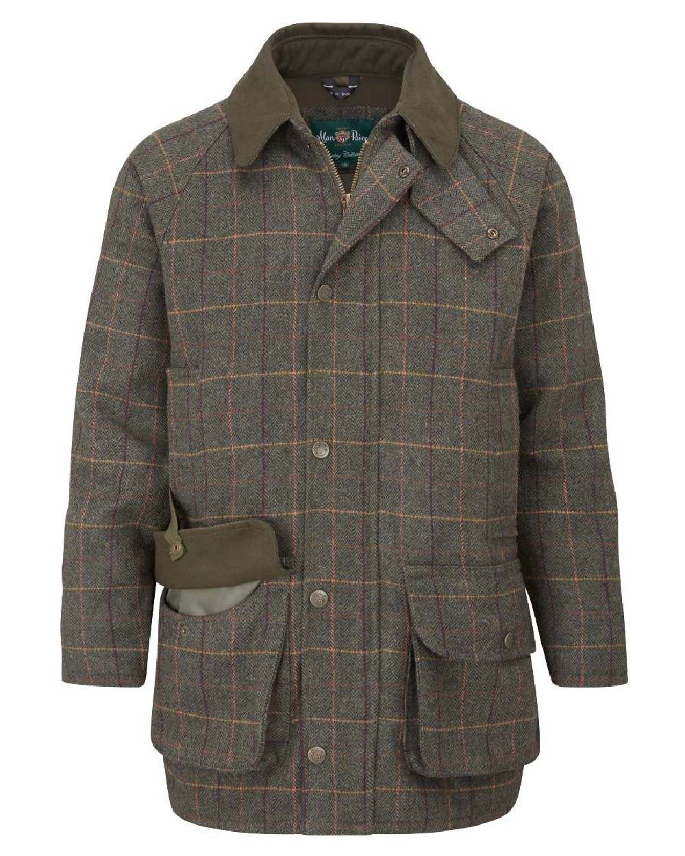 Alan Paine Rutland Waterproof Tweed Shooting Coat - Image 5