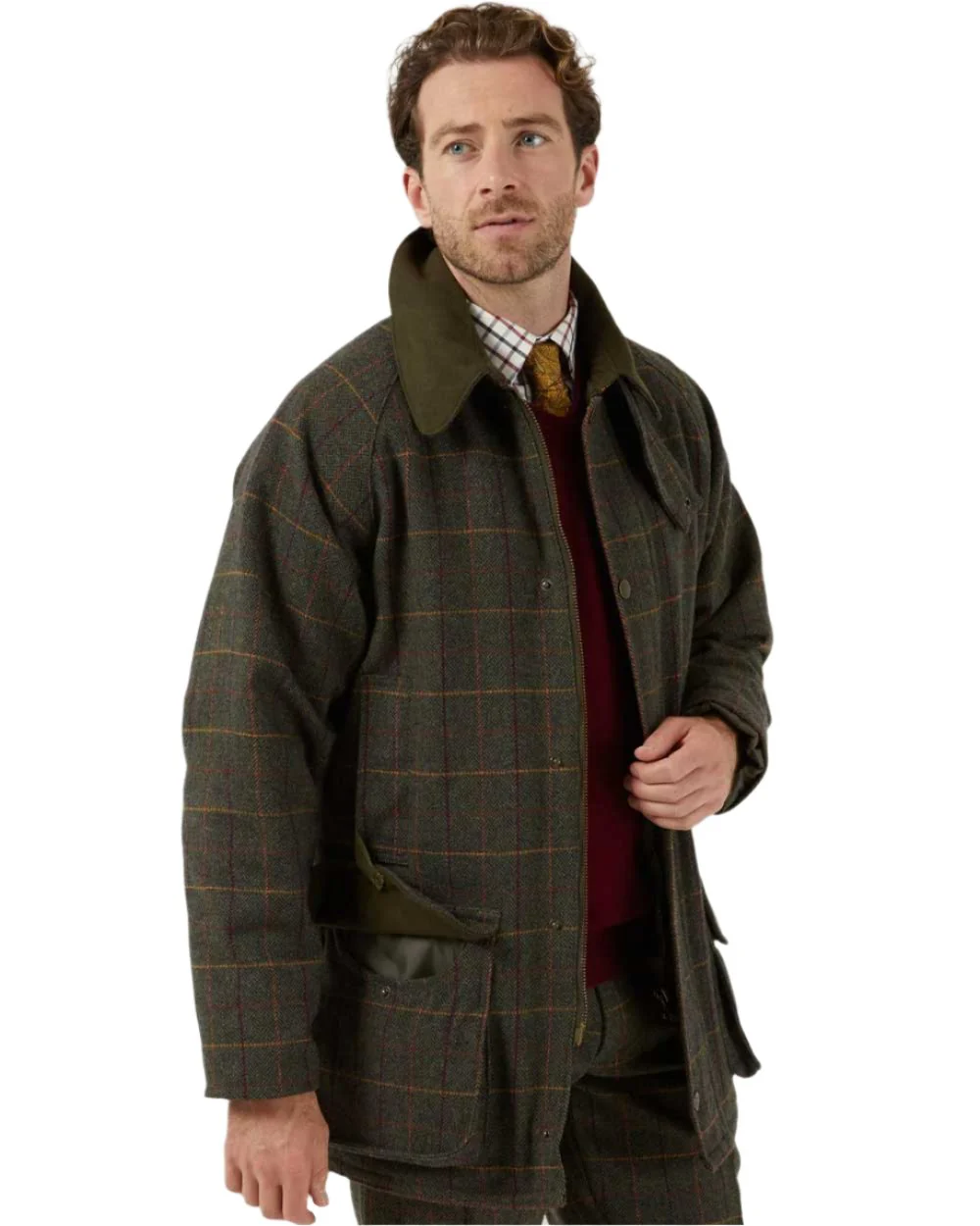 Alan Paine Rutland Waterproof Tweed Shooting Coat - Image 9