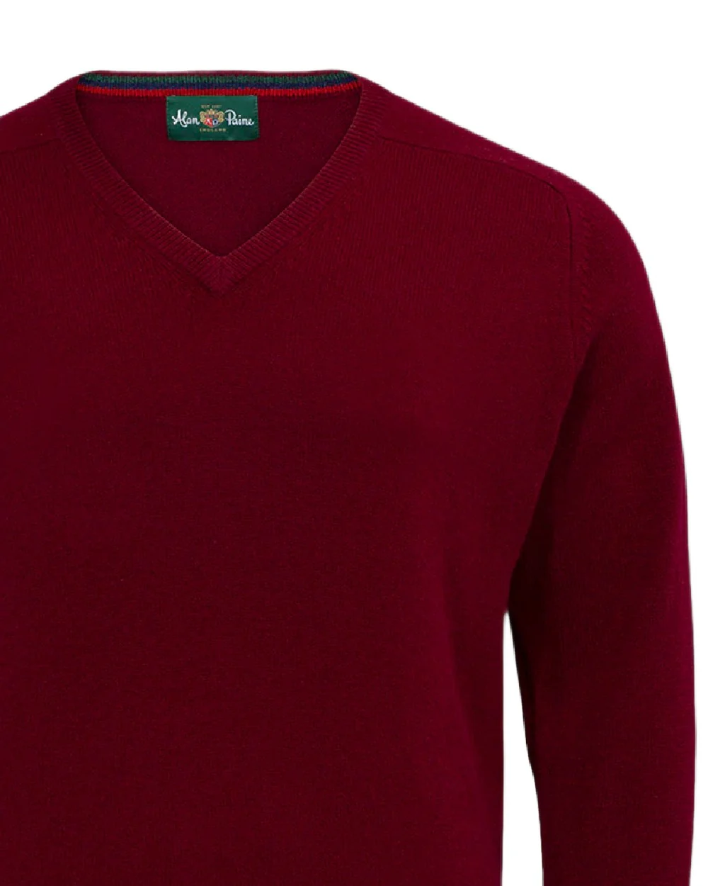 Alan Paine Streetly Lambswool V Neck Jumper - Image 10
