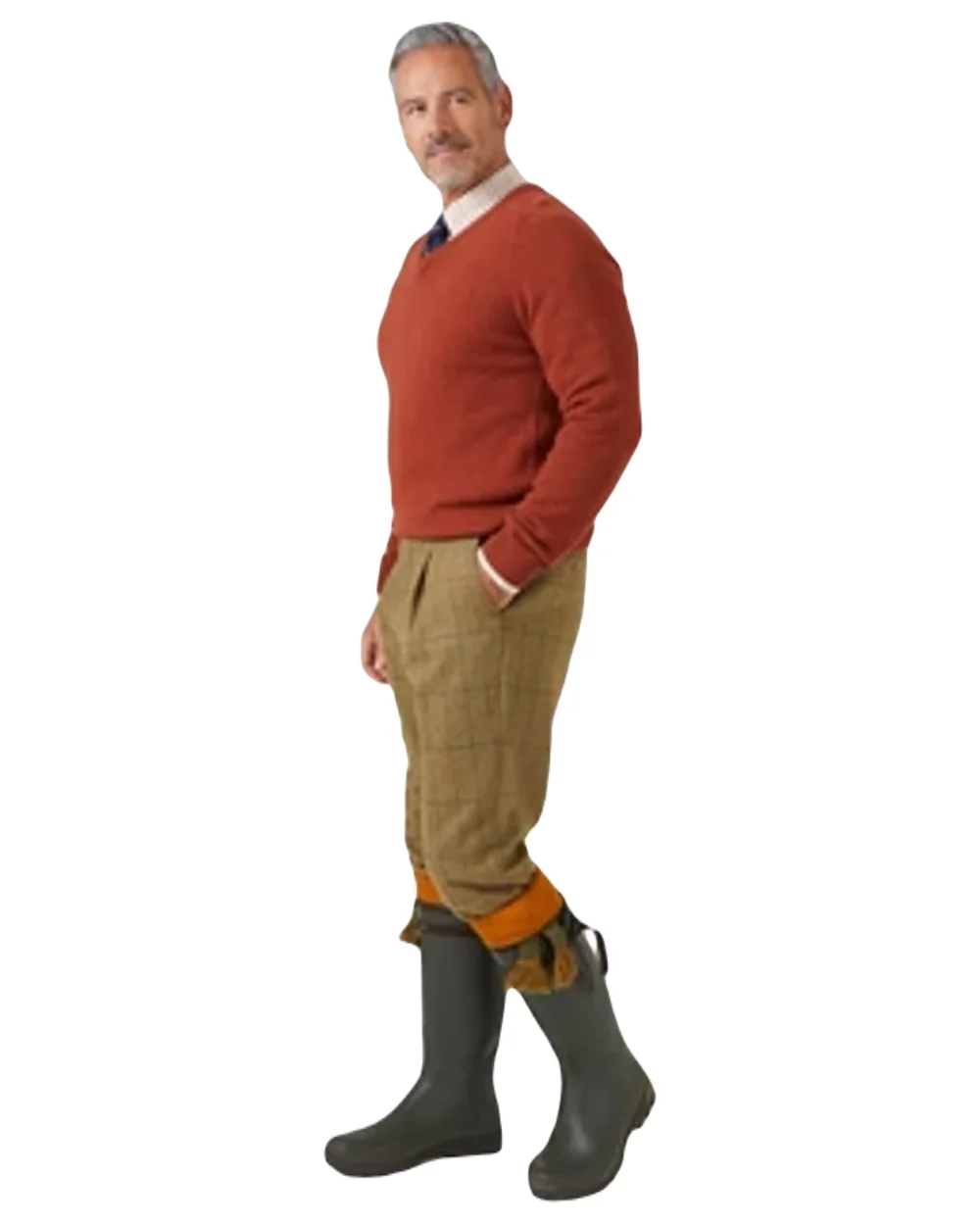 Alan Paine Streetly Lambswool V Neck Jumper - Image 18