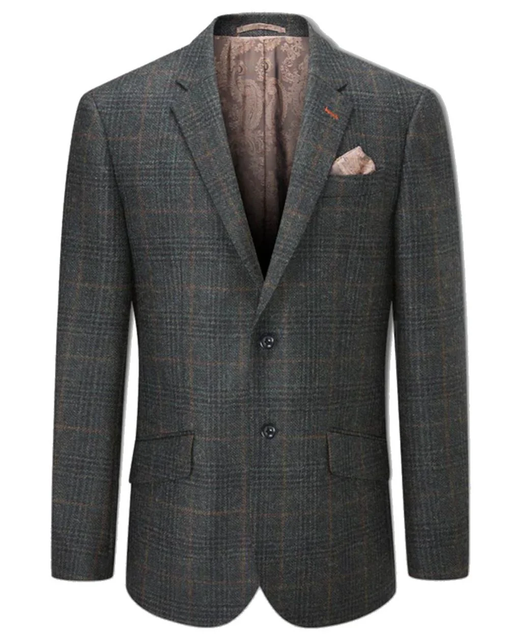 Alan Paine Surrey Mens Tweed Lined Blazer - Image 3