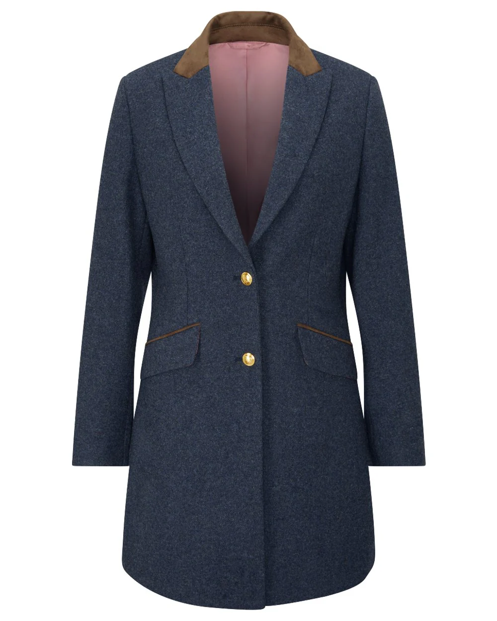 Alan Paine Surrey Mid-Thigh Tweed Coat - Image 3