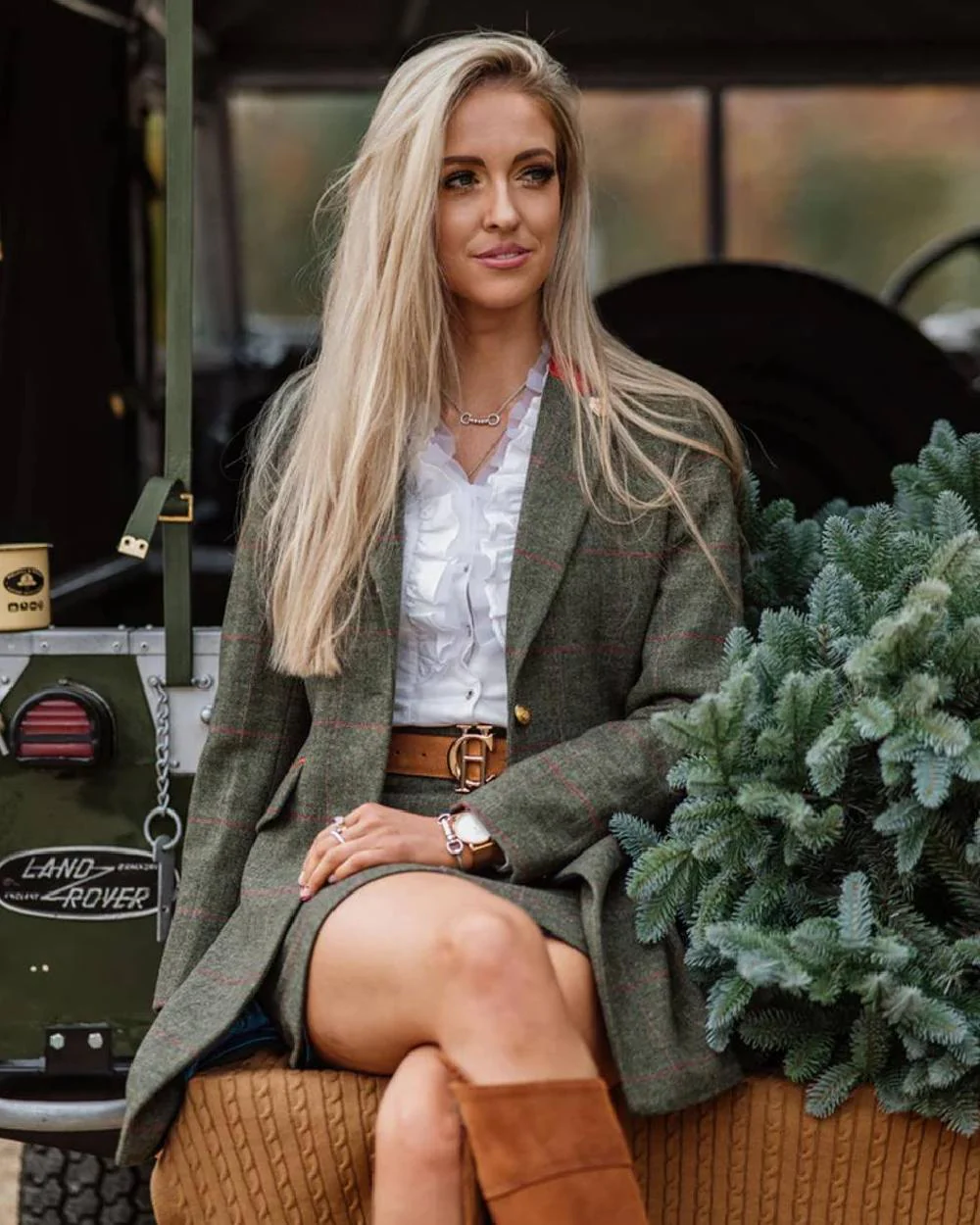 Alan Paine Combrook Tweed Skirt - Image 4