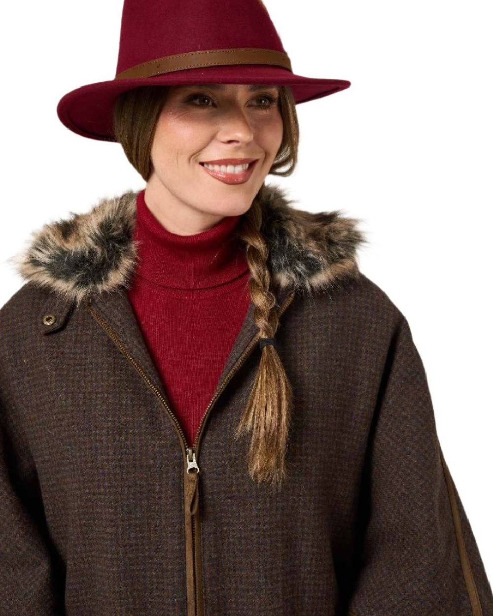 Alan Paine Womens Surrey Tweed Cape - Image 13