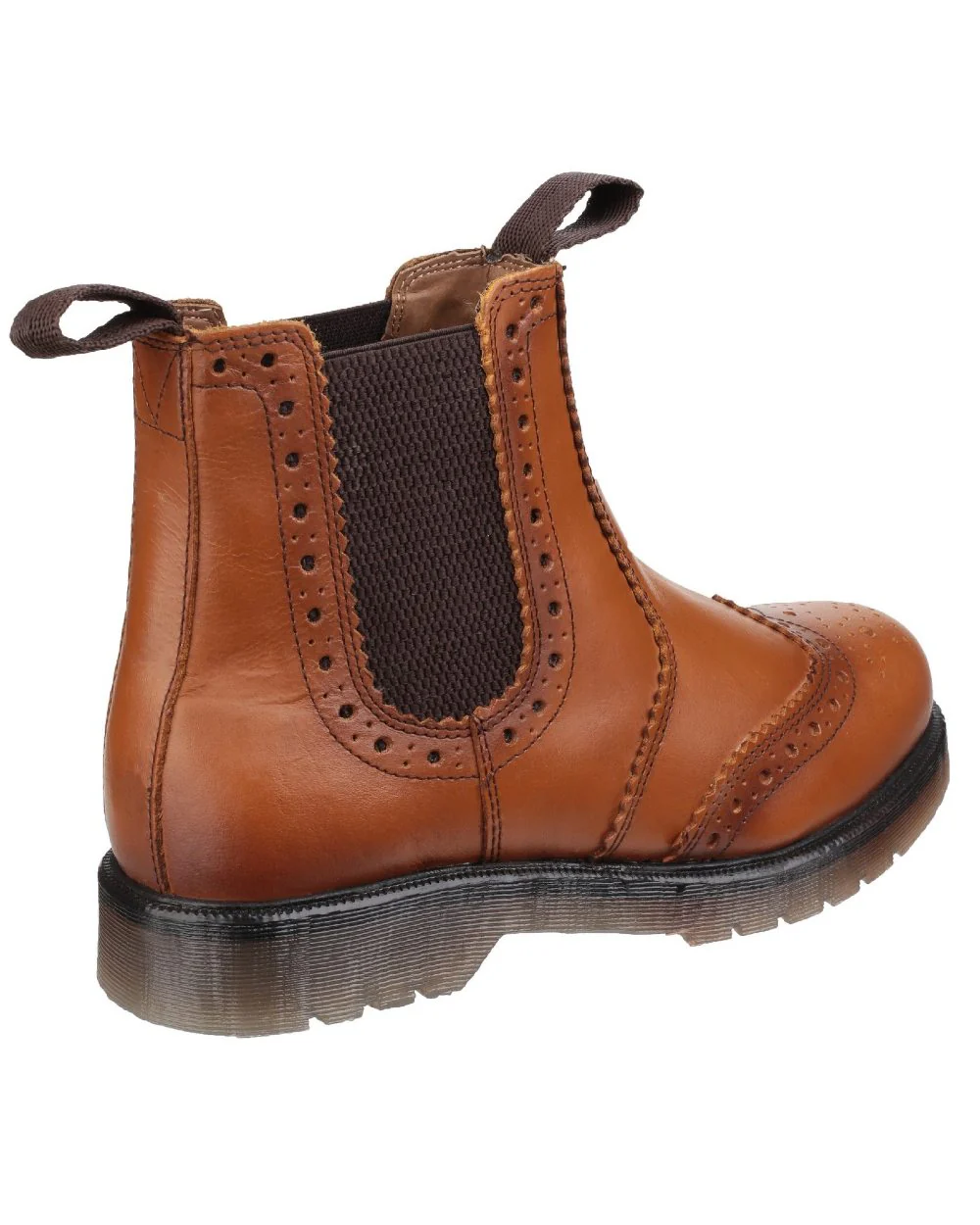 Amblers Dalby Pull On Brogue Dealer Boots - Image 5