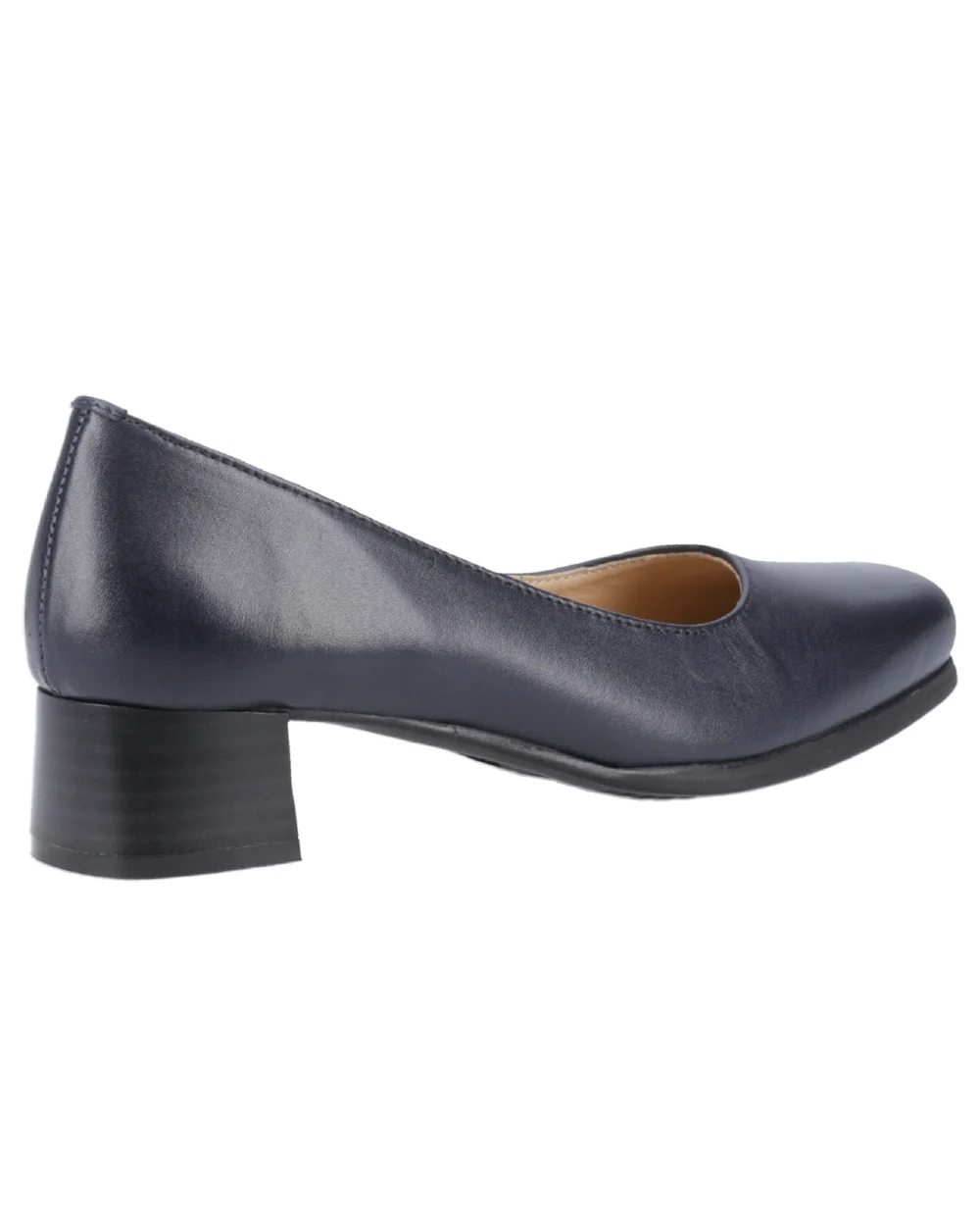 Amblers Womens Walford Leather Court Shoes - Image 3