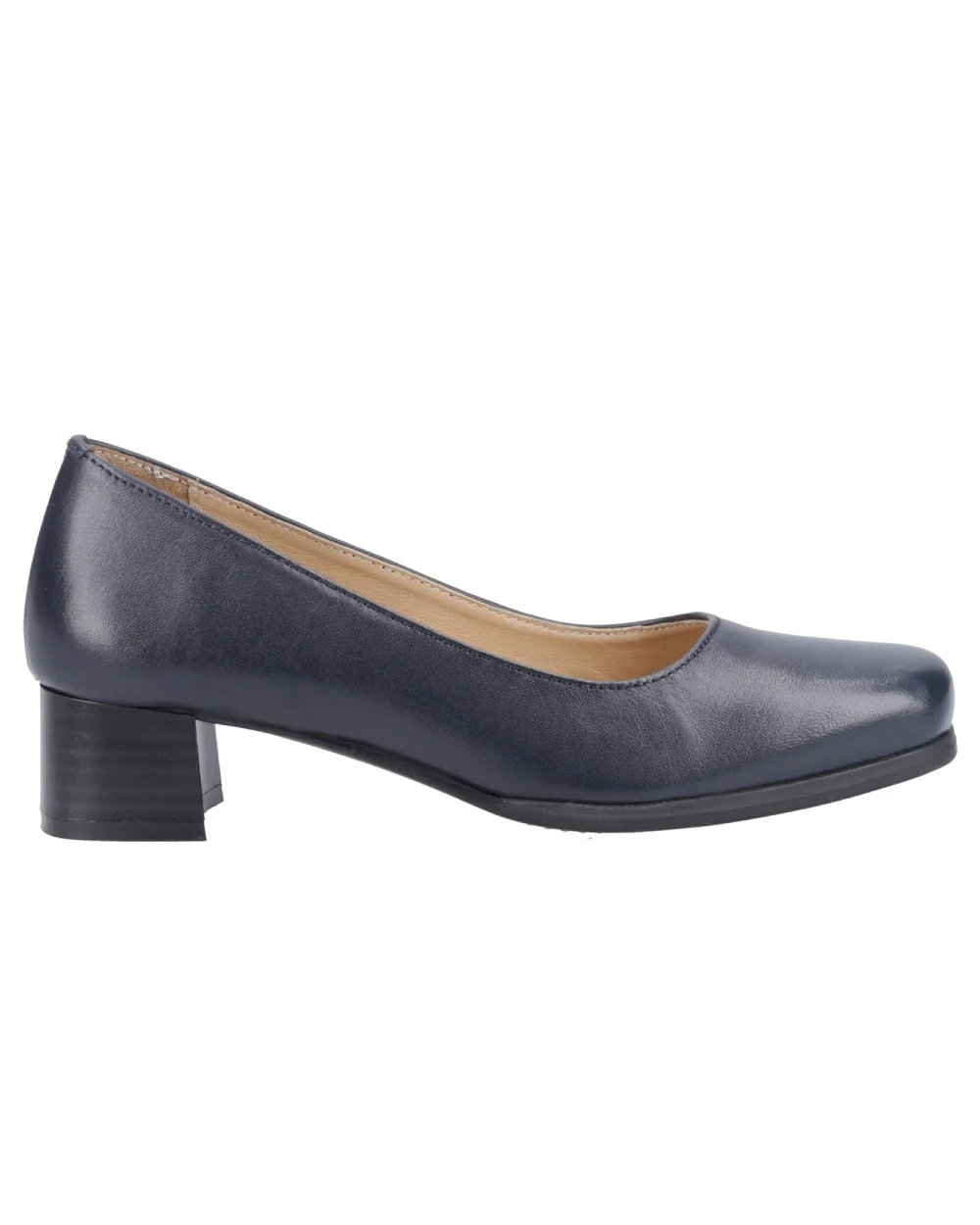 Amblers Womens Walford Leather Court Shoes - Image 4